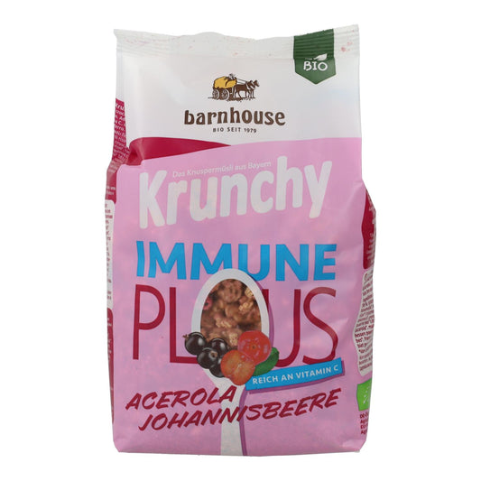 Krunchy Immune Plus Muesli com Groselha e Acerola BIO Barnhouse 325 gr