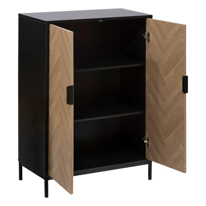 Armario Chevrons en PART BDE1 Color Negro (80 x 40 x 110 cm)_1