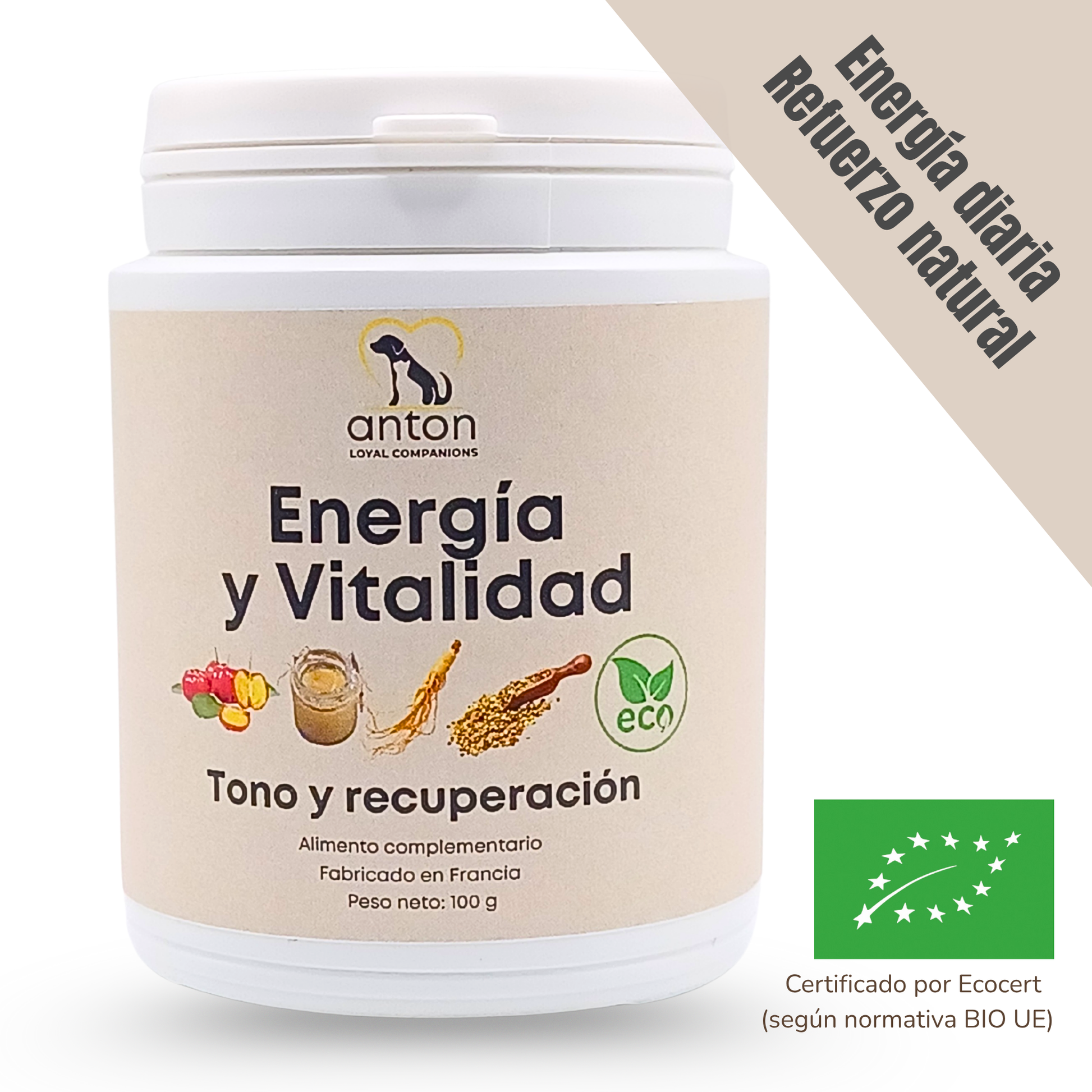 Suplemento natural para la energía y vitalidad de perros y gatos – ECO 100 g_0