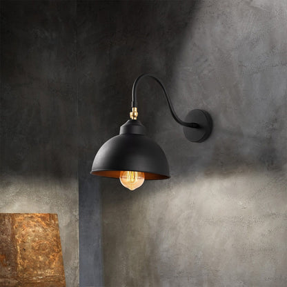 Aplique De Pared, Hierro , Negro, 21x32x28, Casquillo E 27 Max 40 W_5