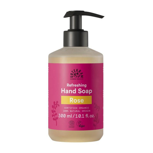 Dispensador de sabão de mãos rosa Urtekram 300 ml