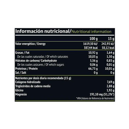 Elixir: Colágeno + Aceite TCM, 450 g Paleobull Elixir Cacao 450 g