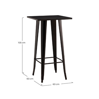 Mesa Auxiliar Alta Cuadrada Strong 60x60x105cm Thinia Home_2