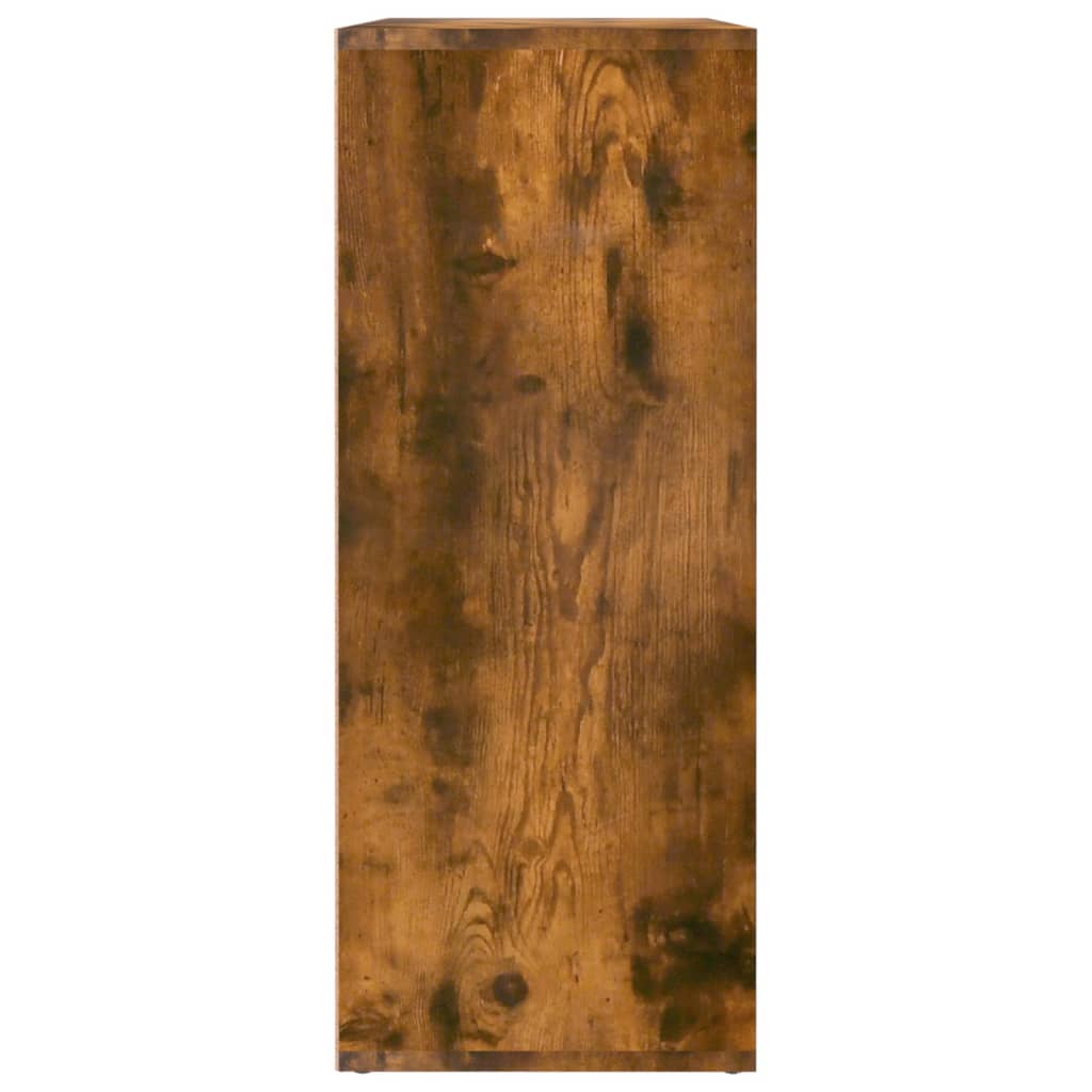 Aparador Madera Contrachapada Color Roble Ahumado 60x30x75 Cm / Vetonek_3