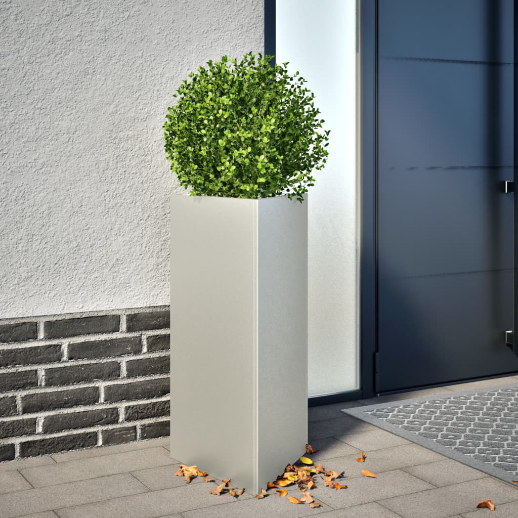 Jardinera Trianngular De Acero Inoxidable 40x34,5x75 Cm_1