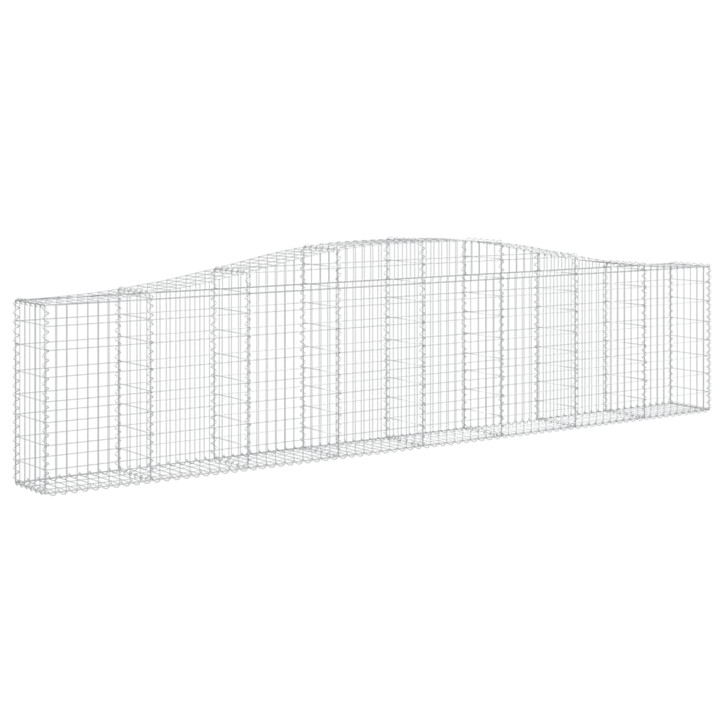 Cestas De Gaviones 4 Uds Forma De Arco Hierro 400x30x80/100 Cm_2