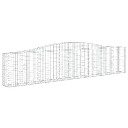 Cestas De Gaviones 4 Uds Forma De Arco Hierro 400x30x80/100 Cm_2