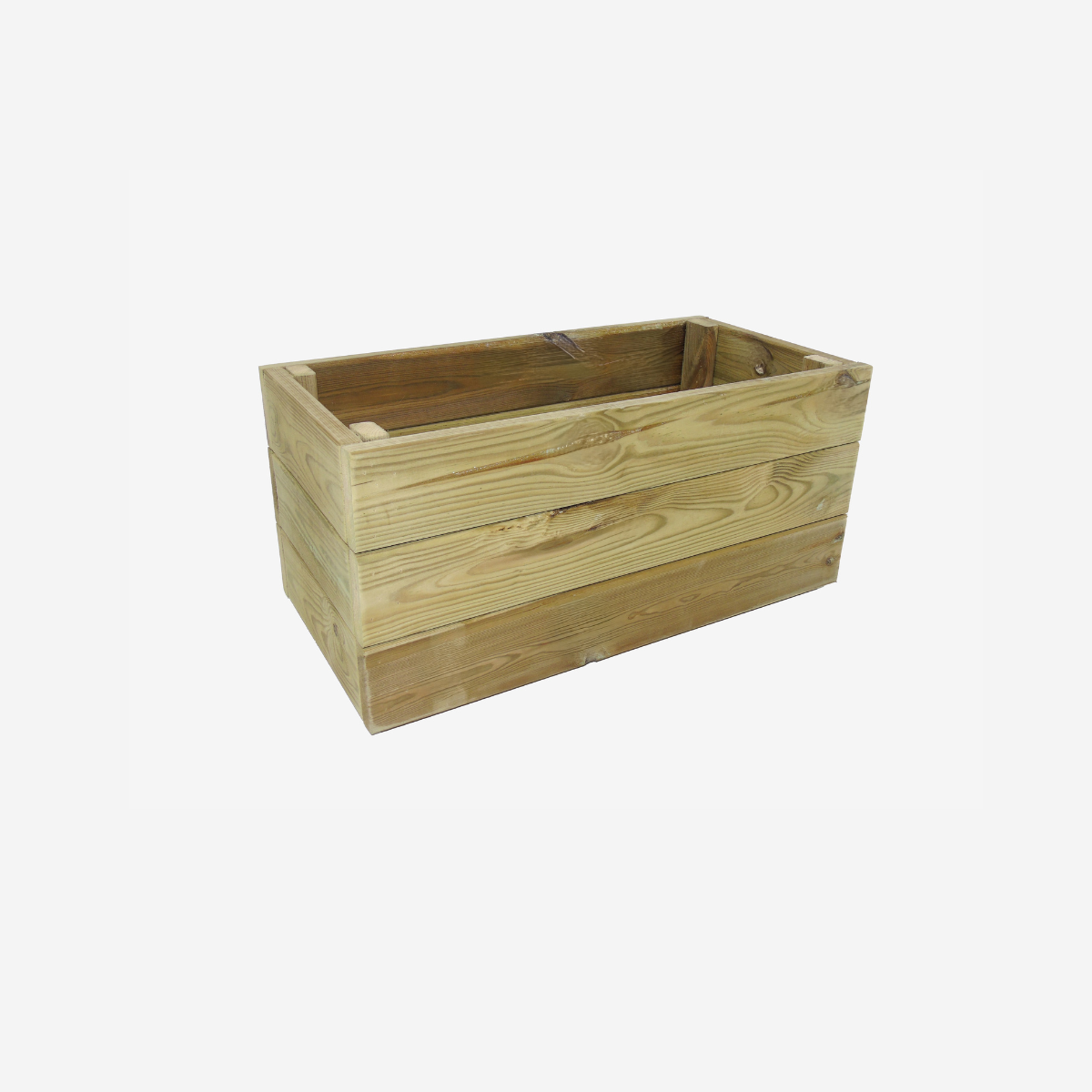 Jardinera De Madera Eko De Pino Tratada Vidahuerto 100x50x30 Cm._4