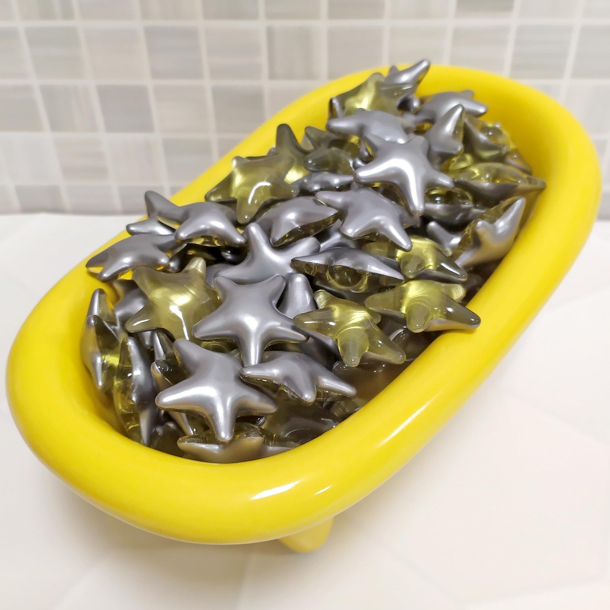 Pack Regalo 12 Perlas Baño En Forma Estrella - Con Aceite De Soja - Hidrata, Suaviza Y Perfuma La Piel - Aroma Manzana_5