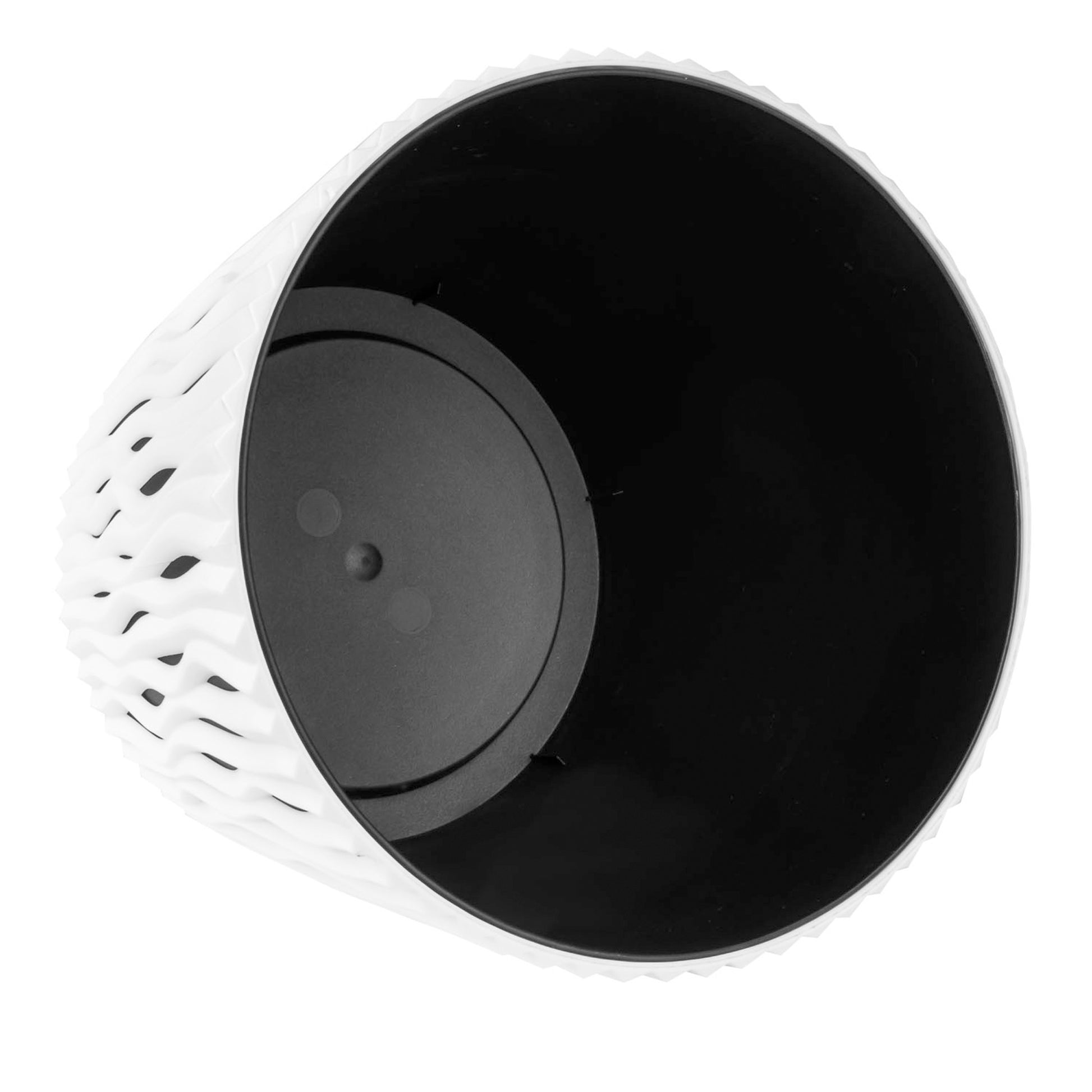 Maceta Redonda De Plastico Sandy Round En Color Blanco 12 (largo) X 12 (ancho) X 11,1 (alto) Cm