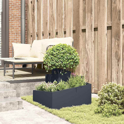 Macetero De Jardín Gris Antracita 60 X 60 X 50 Cm_3