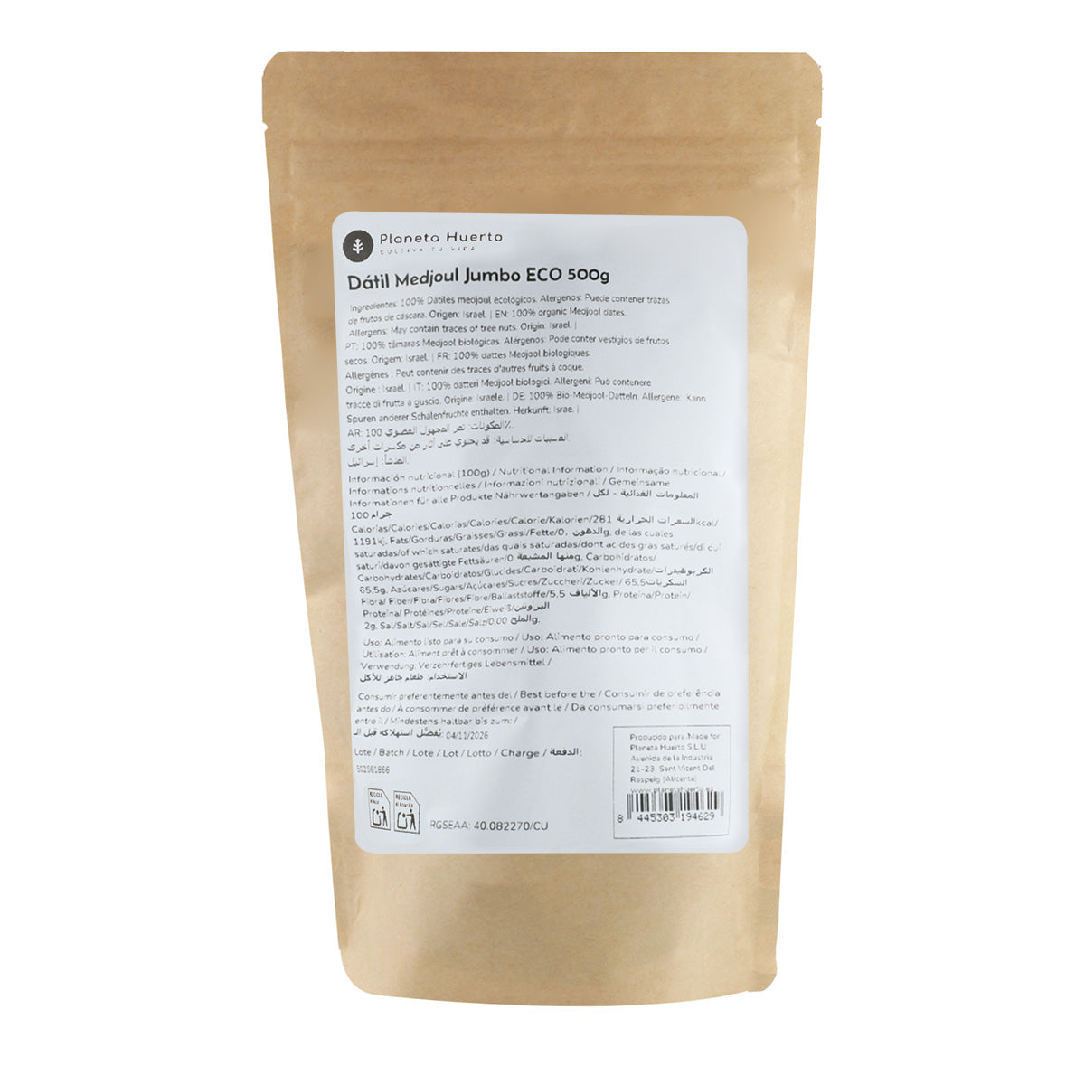 Planeta Huerto jumbo medjoul tâmaras 500 g