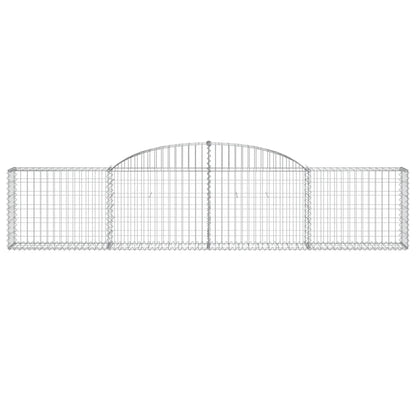 Cestas De Gaviones 25 Uds Forma De Arco Hierro 300x30x60/80 Cm_3
