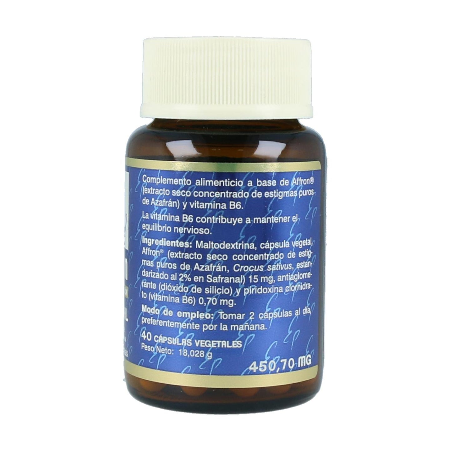 Saffron Pure State 2% Safranal Tongil 40 Cápsulas