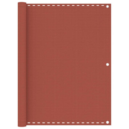 Vidaxl Toldo Para Balcón Hdpe Terracota 120x500 Cm_0