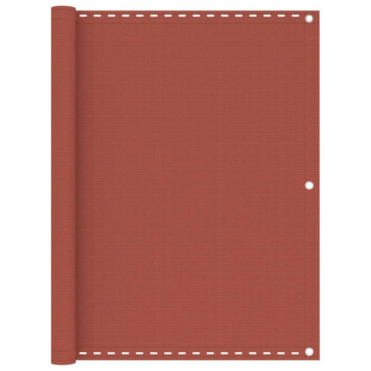 Vidaxl Toldo Para Balcón Hdpe Terracota 120x500 Cm_0