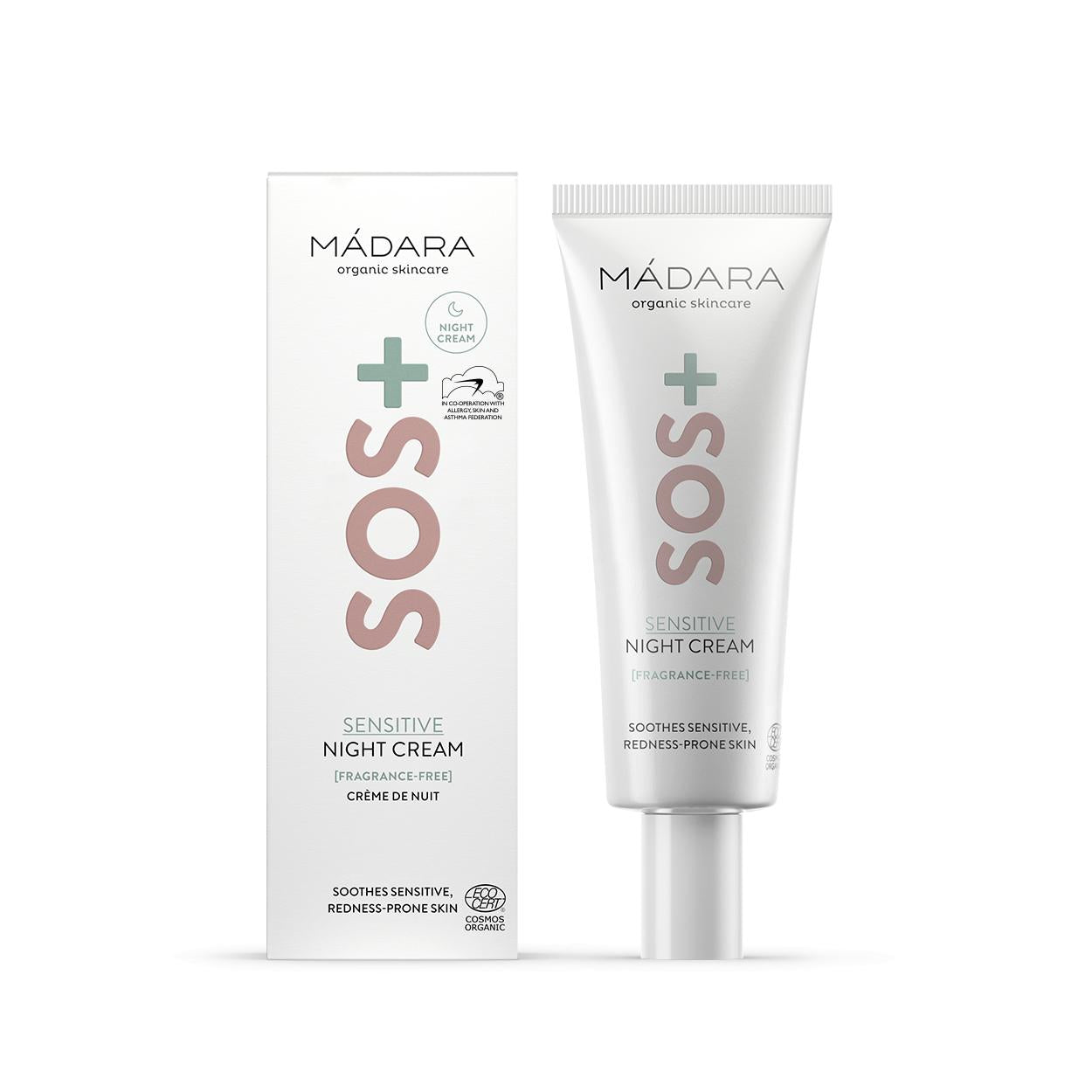 Creme de Noite Sos+ Sensitive Madara 70 ml