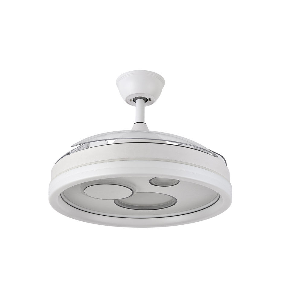 Ventilador De Techo Con 3 Aspas Retráctiles,luz Led,altavoz Bluetooth Y Mando A Distancia_1