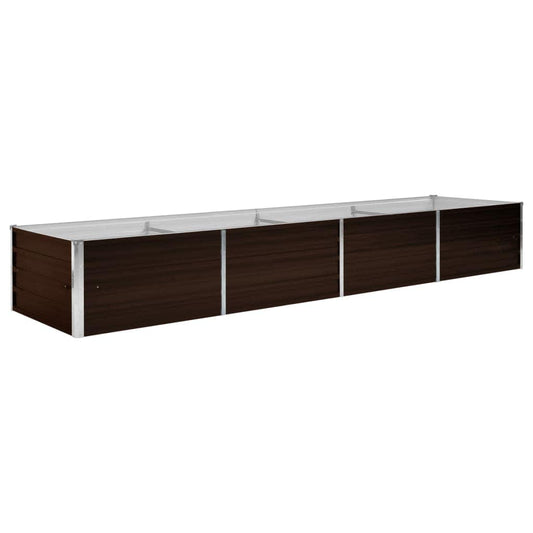 Arriate De Acero Galvanizado Marrón 320x80x45 Cm_0
