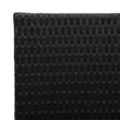 Macetero Alto Negro 55 X 22 X 70 Cm Ratán Sintético_5