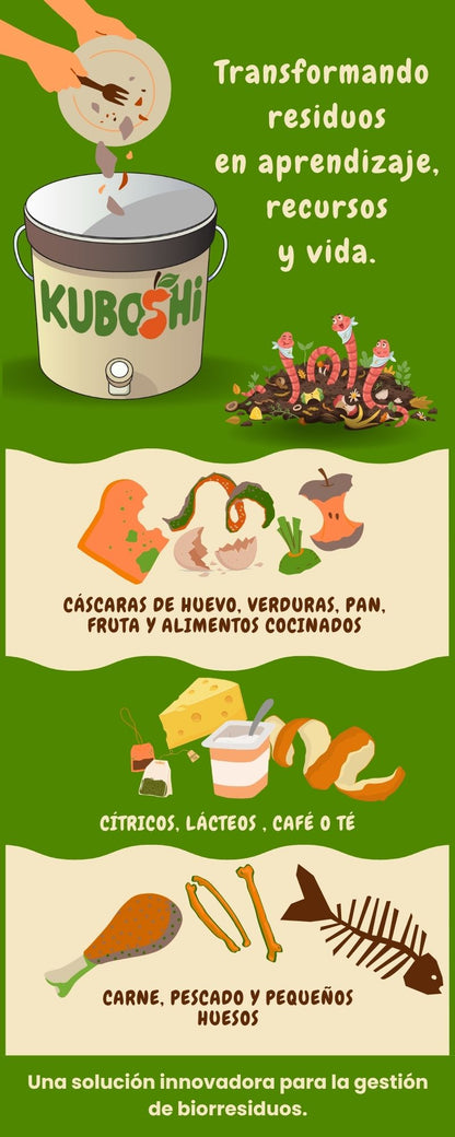 Kuboshi Esencial: Pack De Compostaje Bokashi_4