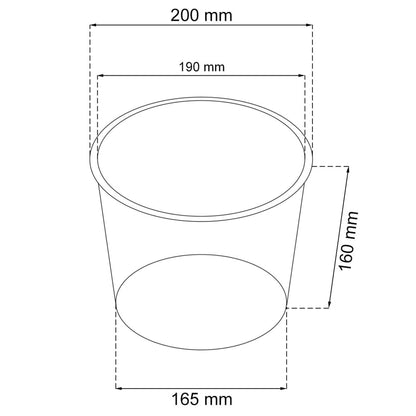 Maceta Rato De 15,5 Litros Con Inserto 25 X 25 X 47,6 Cm En Color Mocca_2
