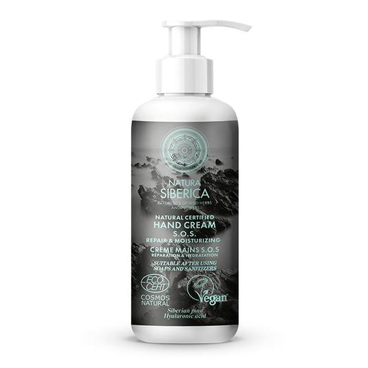Natura Sibérica Creme de Mãos SOS Reparação e Hidratação 250 ml