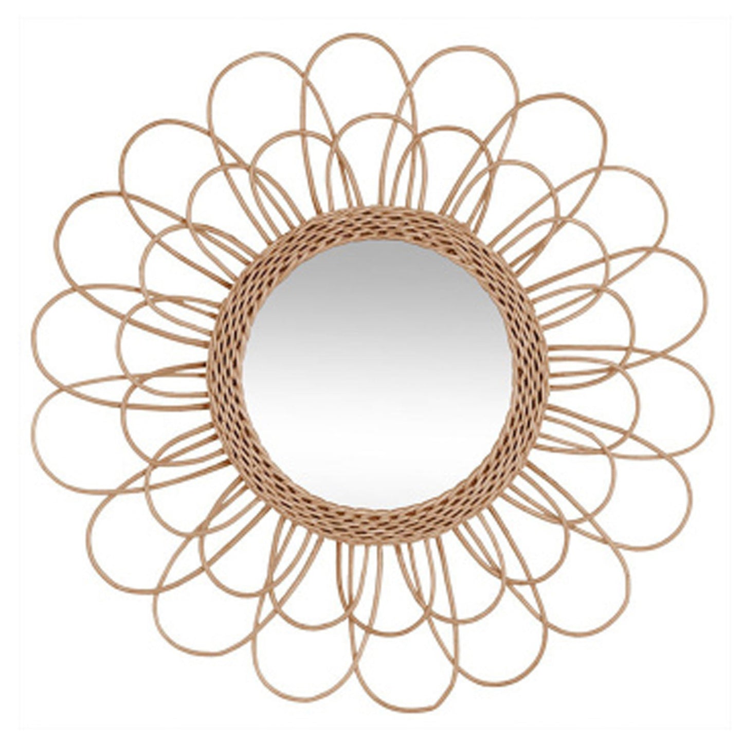 Wellhome Espejo Flor De Ratán D.56cm_0