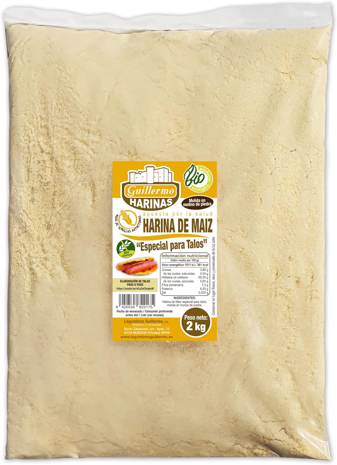 Harina De Maíz "especial Para Talos" - 2 Kg, Paquete_0