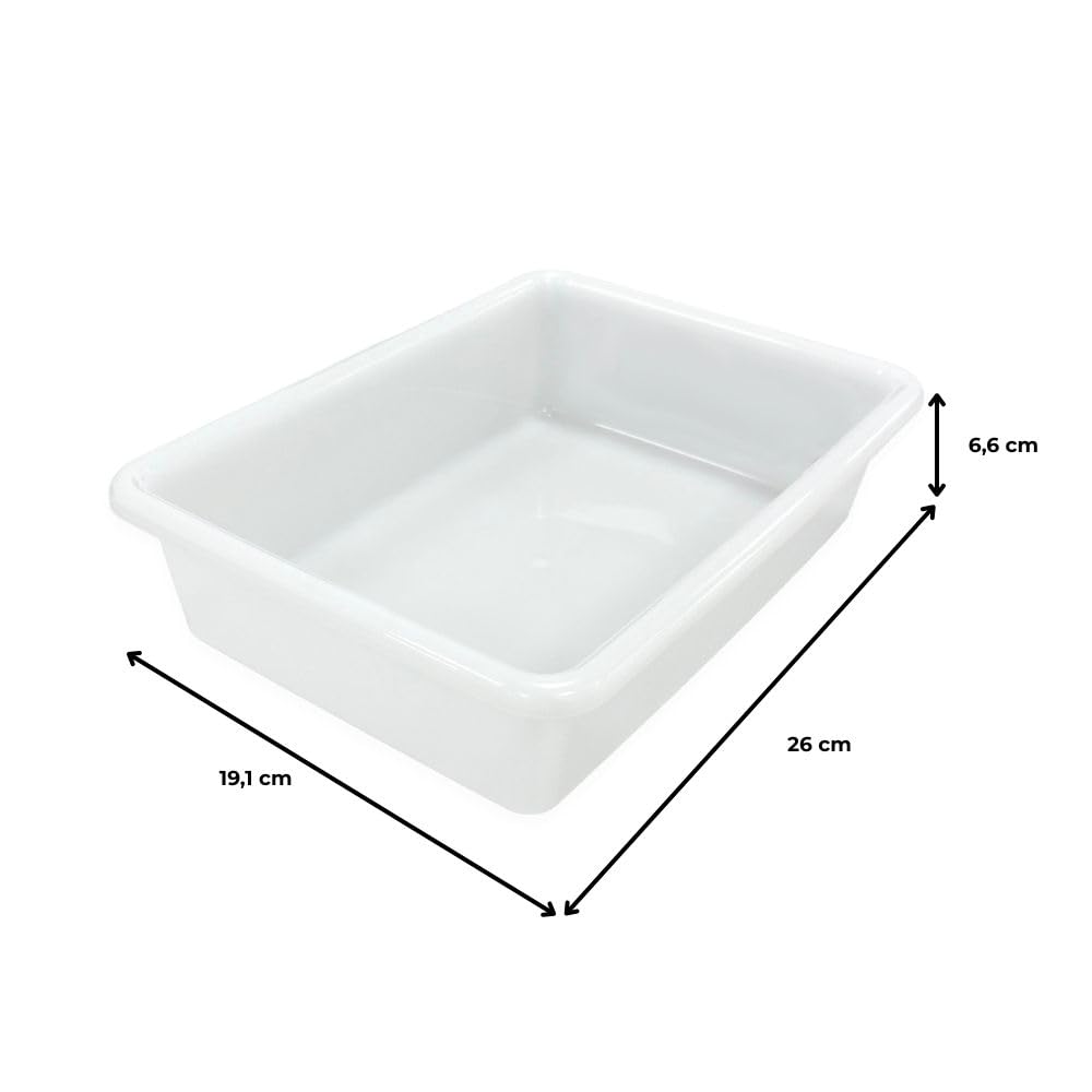 6 Bandejas Uso Alimentario Con Tapa: 2,2l Sin Bpa (26,8 X 19,7 X 7 Cm) – Cocinas, Restaurantes, Carnicerías, Catering_3