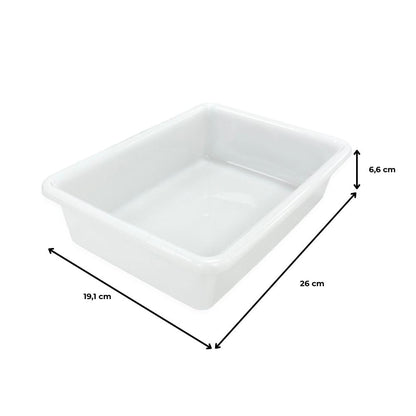 6 Bandejas Uso Alimentario Con Tapa: 2,2l Sin Bpa (26,8 X 19,7 X 7 Cm) – Cocinas, Restaurantes, Carnicerías, Catering_3