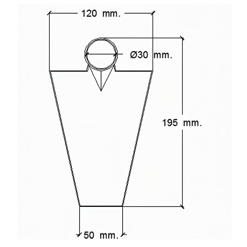 Azada Forjada Sin Mango 293/  450 Gramos_1