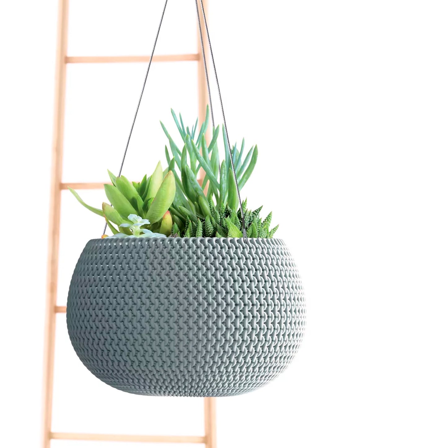 Maceta Splofy Bowl Ws 9l., Con Depósito, Dimensiones (mm) 370x370x218, Color Azul Claro_4
