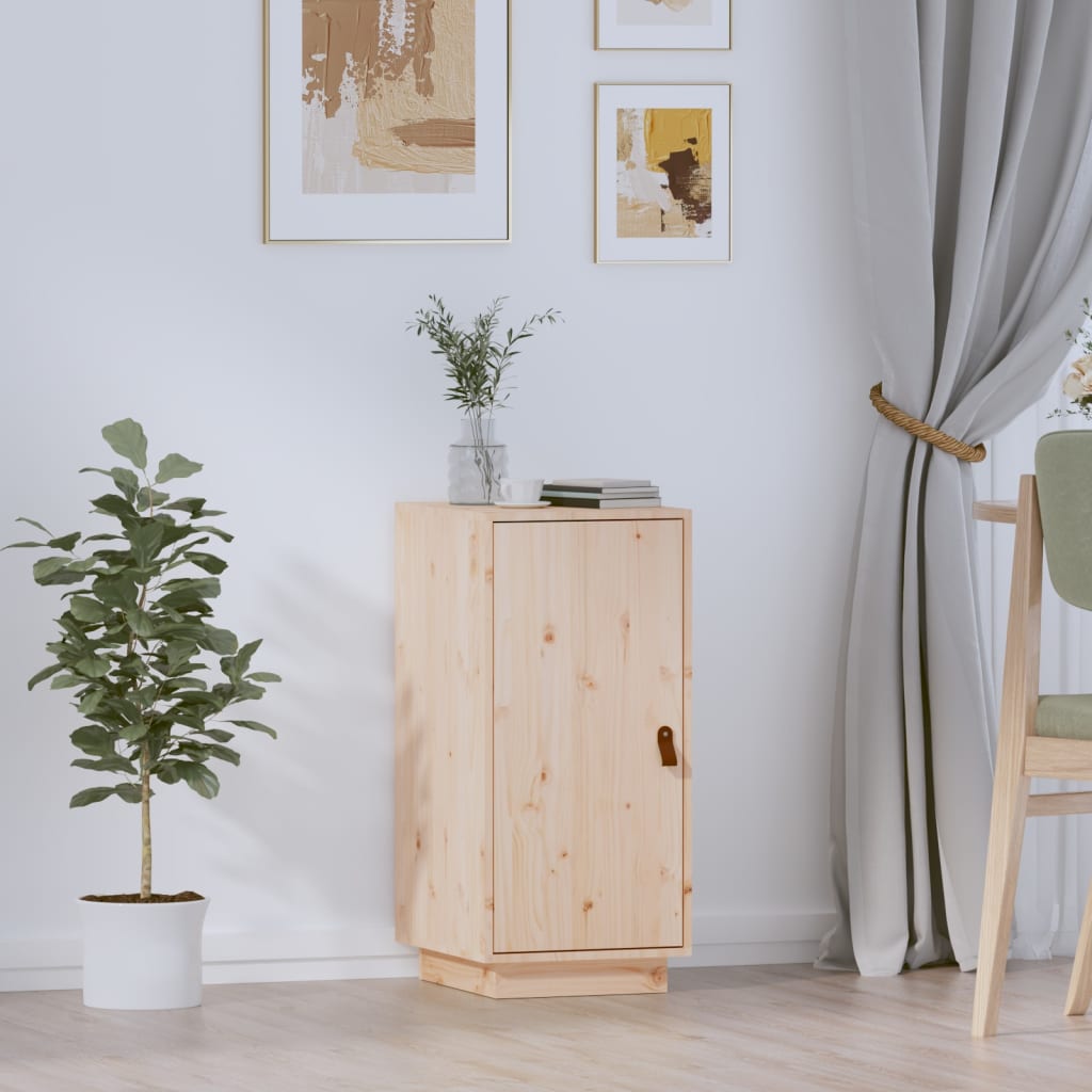 Aparador De Madera Maciza De Pino 34x40x75 Cm / Vetonek_2