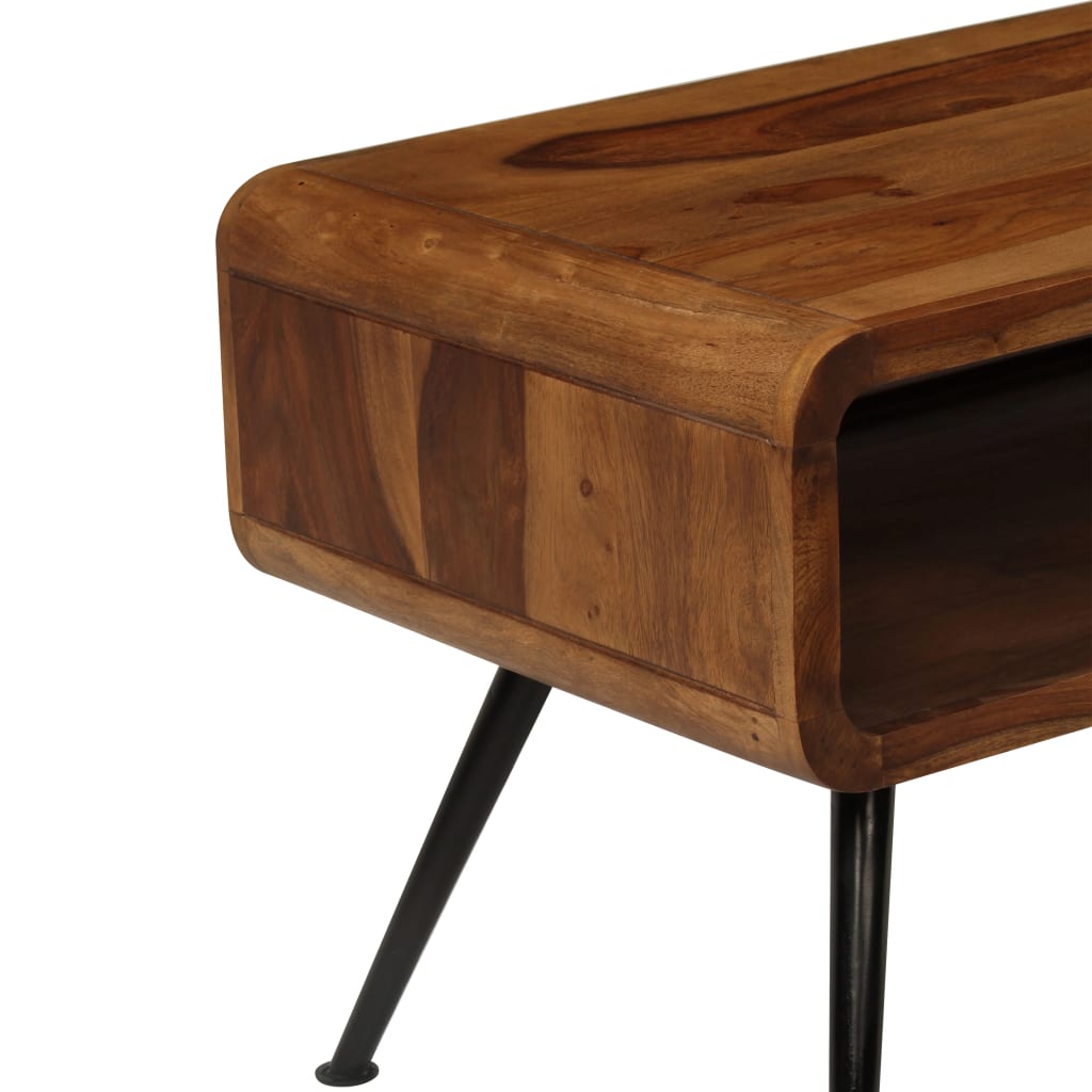 Mesa De Centro De Madera Maciza Sheesham 95x40x45 Cm_2