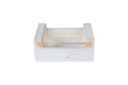 Caja De Fruta Decorativa De Madera Natural De 29 X 21 X 12 Cm_1