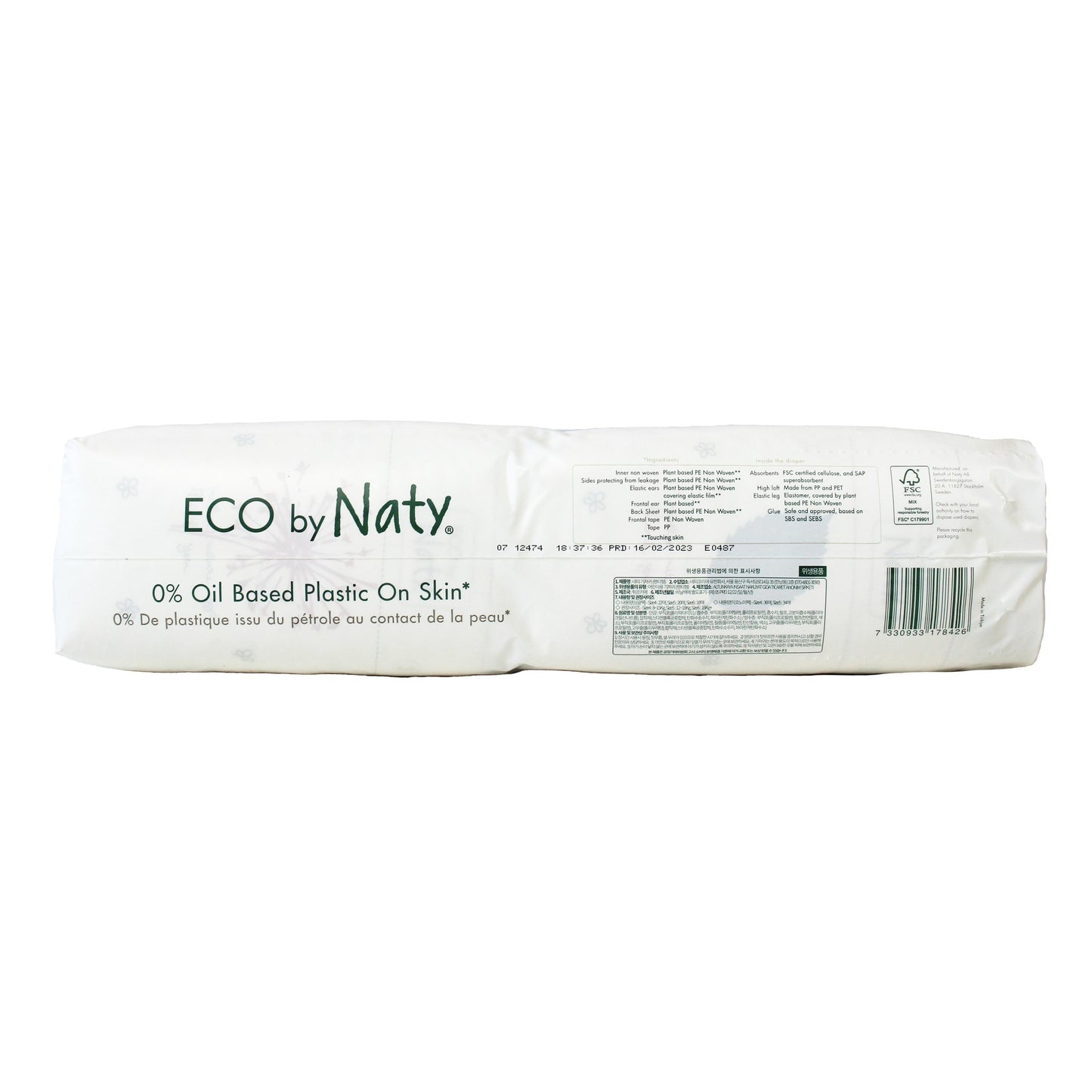 Fralda nº 3 4-9 kg Naty 50 unidades