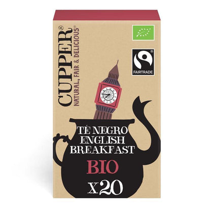 Chá preto Cupper Bio English Breakfast 20 saquetas 