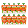 Pack de 10 saquetas de Smileat Pêra, Banana e Cenoura 100 g