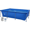 Piscina Desmontable Rectangular 258 X 179 X 66 Con Depuradora de Cartucho 1150 l/h 2700L Jilong  (Reacondicionado)