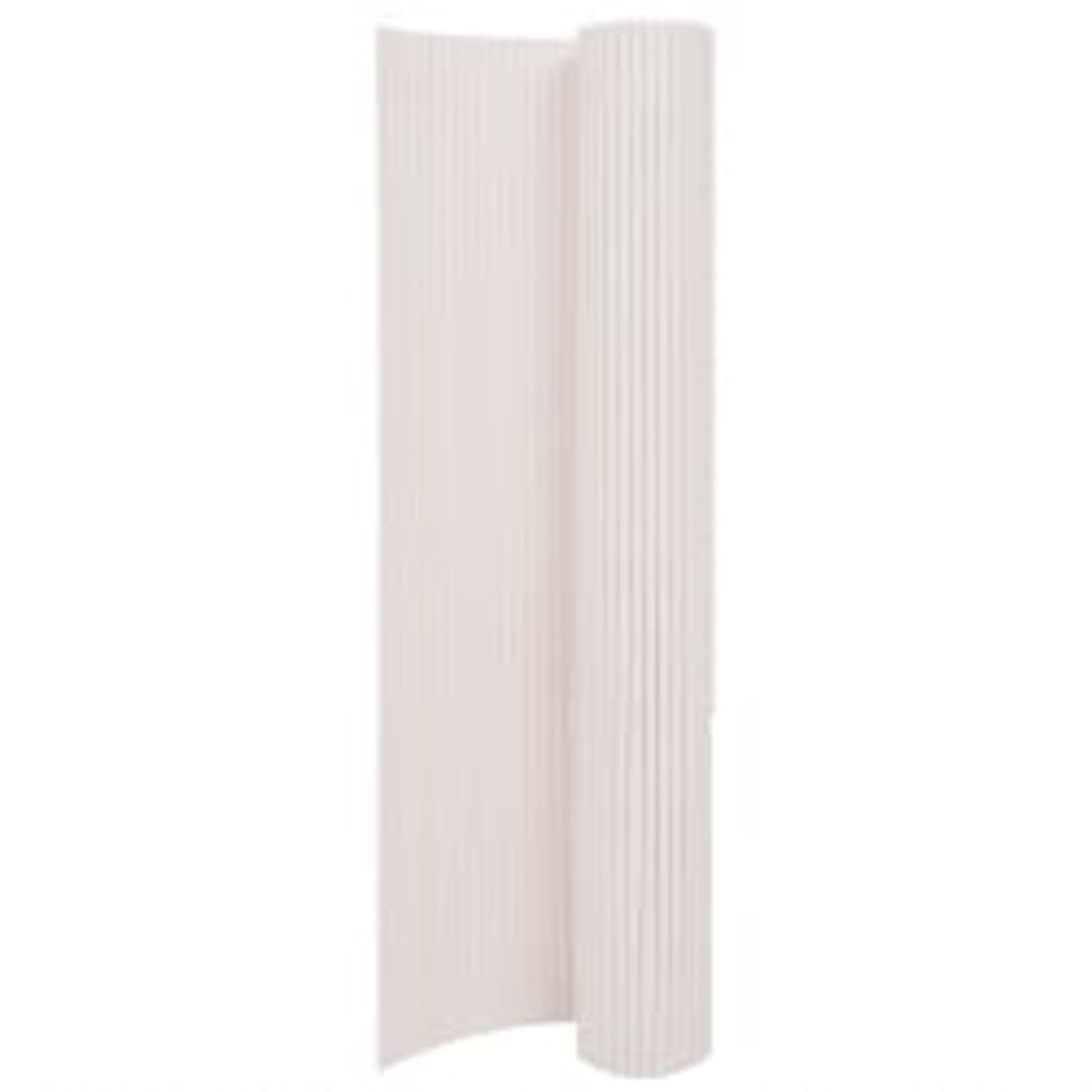 Valla De Jardín De Doble Cara Blanco 110x300 Cm / Vetonek_3