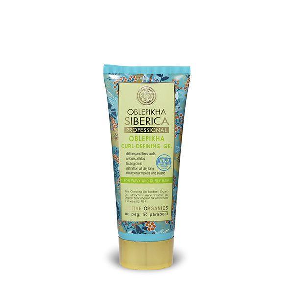 Oblepikha Defined Curls Gel para cabelos ondulados e encaracolados, 200 ml