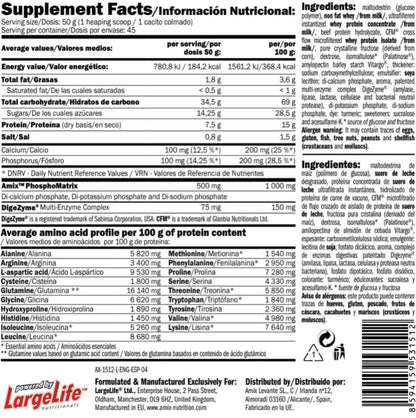 Carbojet Gain - 2,25kg - Platano - Ganadores De Peso Con Proteína - Amix Nutrition_5
