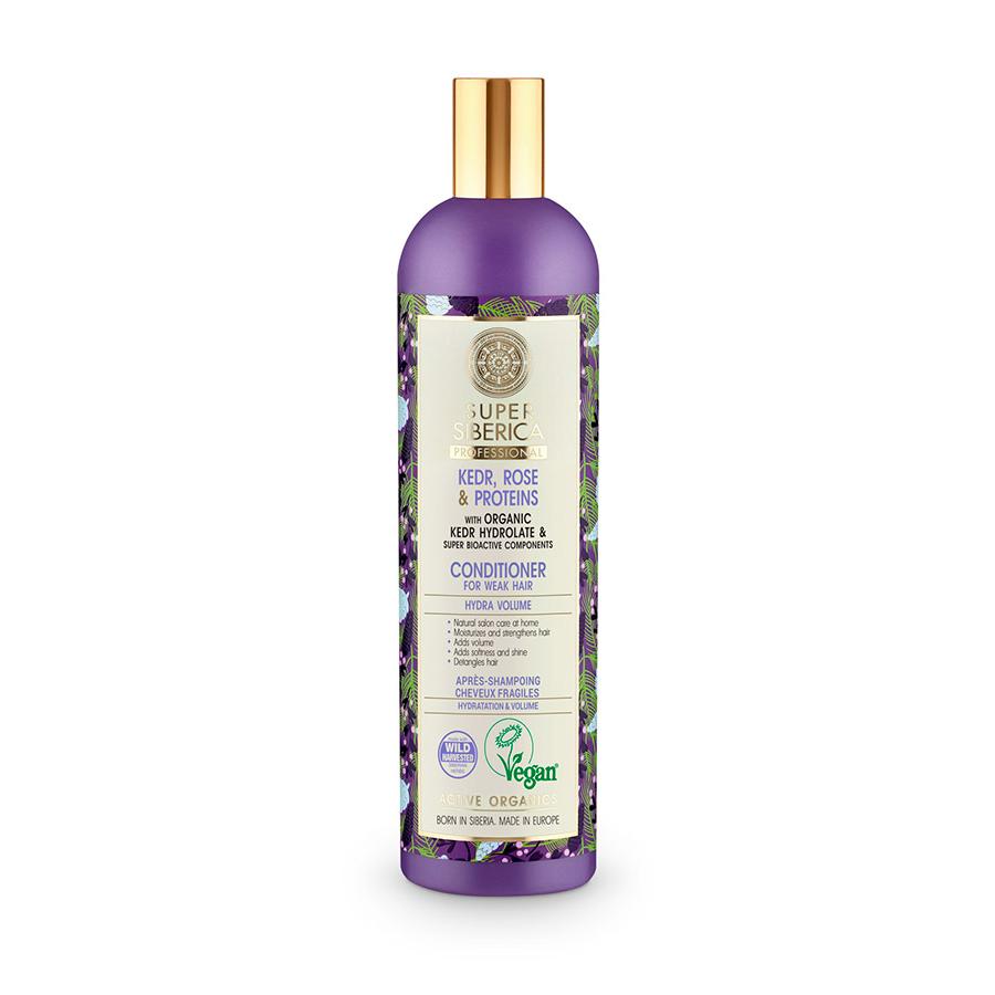Bálsamo para Cabelo Fraco Pinho, Rosa e Proteínas Natura Siberica 400 ml