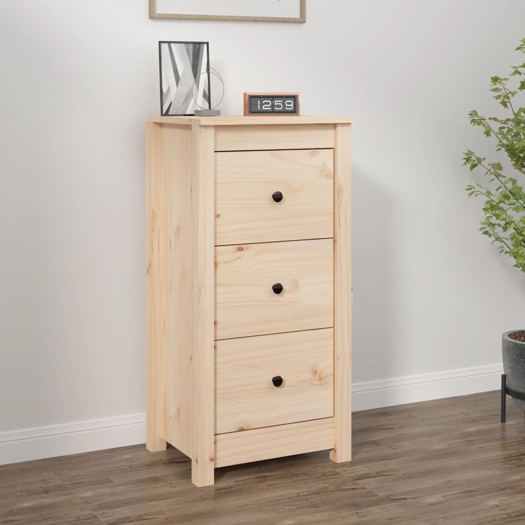 Aparador De Madera Maciza De Pino 40x35x80 Cm / Vetonek_2
