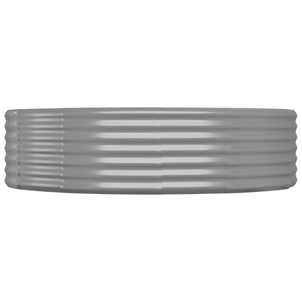 Jardinera Arriate Acero Galvanizado Gris 214x140x36 Cm_3