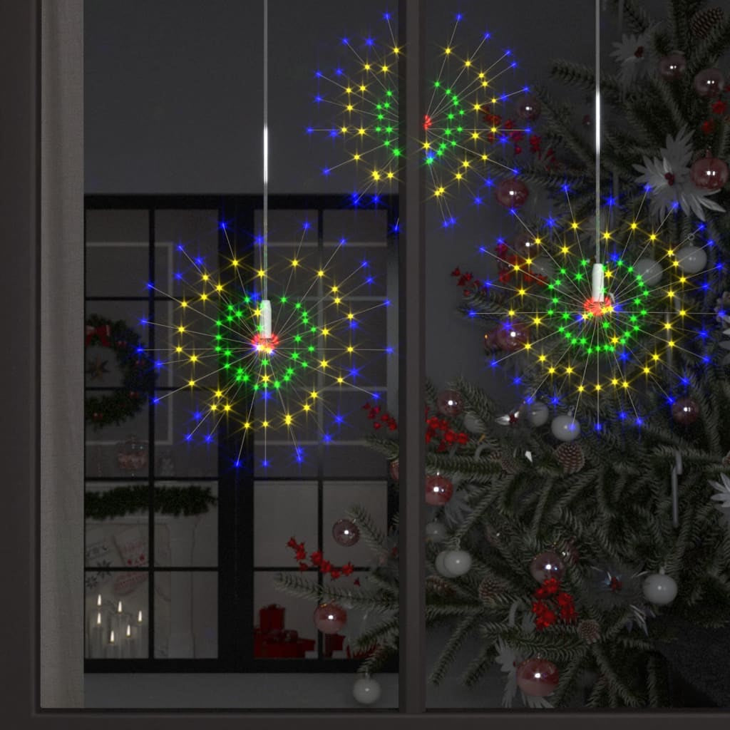 Vidaxl Luces De Petardo De Navidad Exterior 10 Uds Multicolor 1400 Led_1