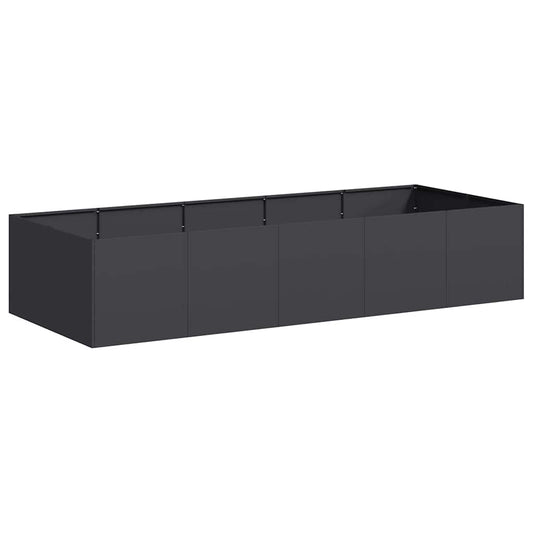 Jardinera De Acero Laminado En Frío Negro 200x80x40 Cm_0
