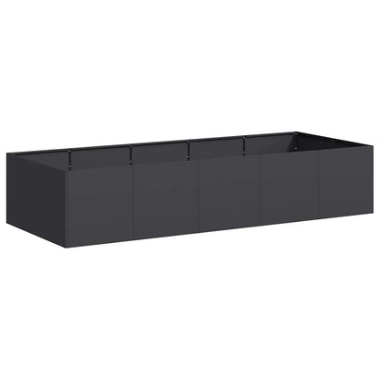 Jardinera De Acero Laminado En Frío Negro 200x80x40 Cm_0