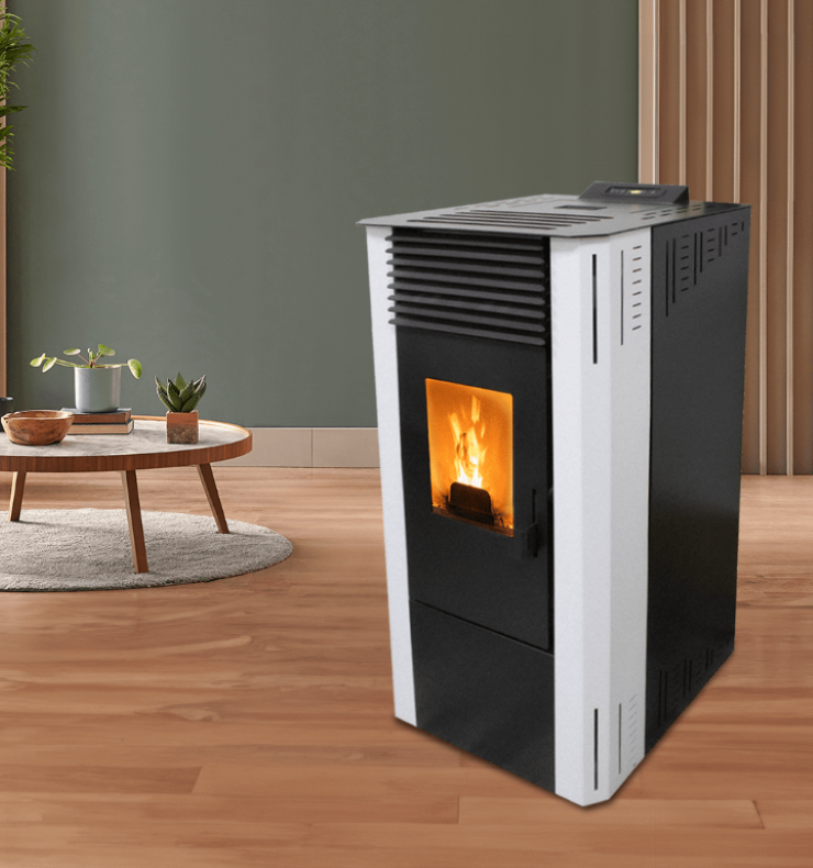 Fabricalor Estufa De Pellets Classic Plus 12 Blanco Ventilada_0
